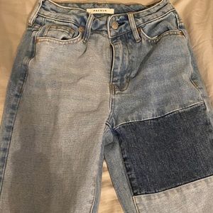 Pacsun colorblock mom jeans